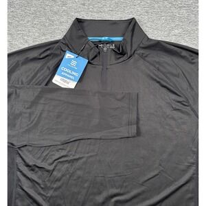 FieldSheer Pullover Mens Large Black 1/4 Zip Mobile Cooling UPF 50+ Wicking NEW